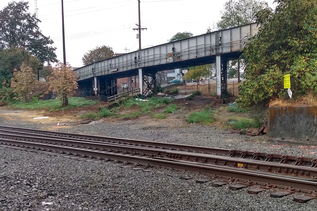 Bridge to tunnel from the west end under downtown